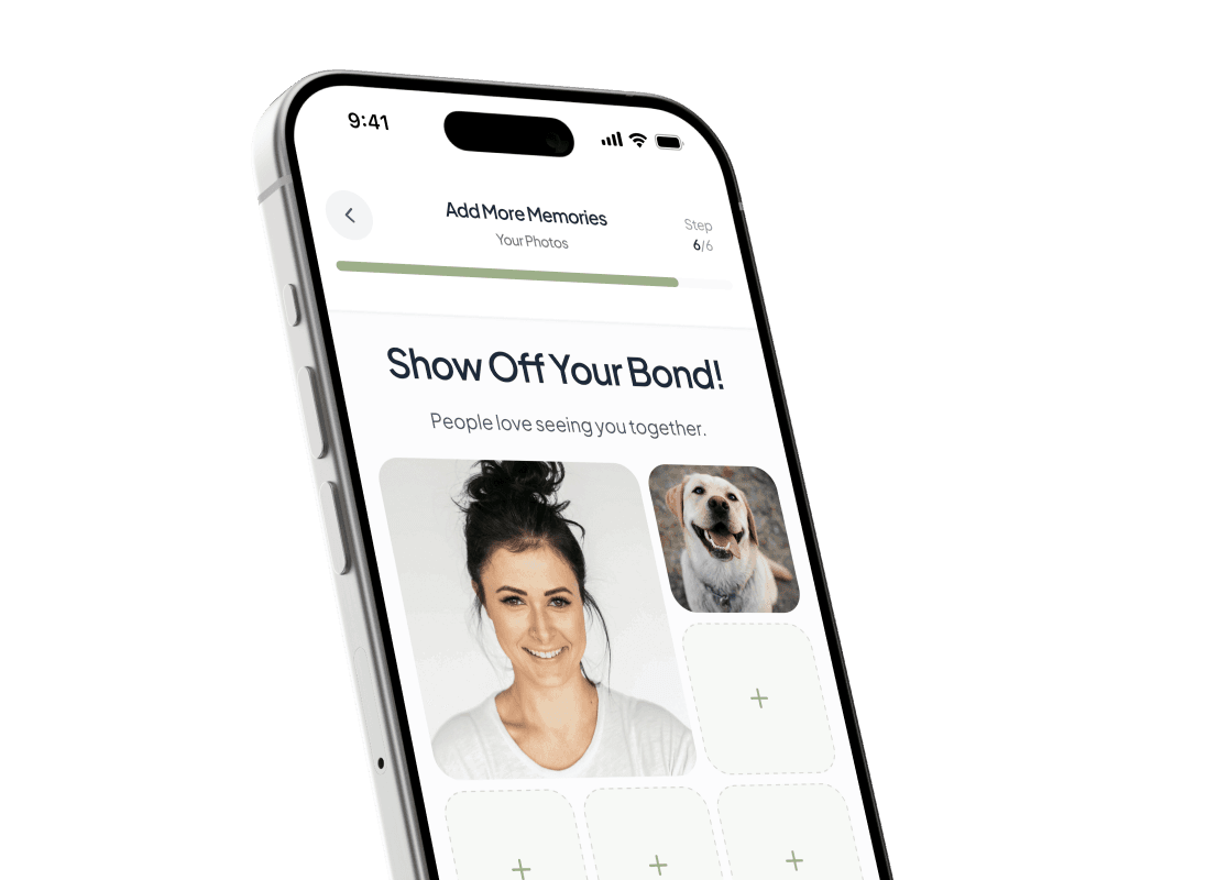 GoFetch Create Your Profile screen