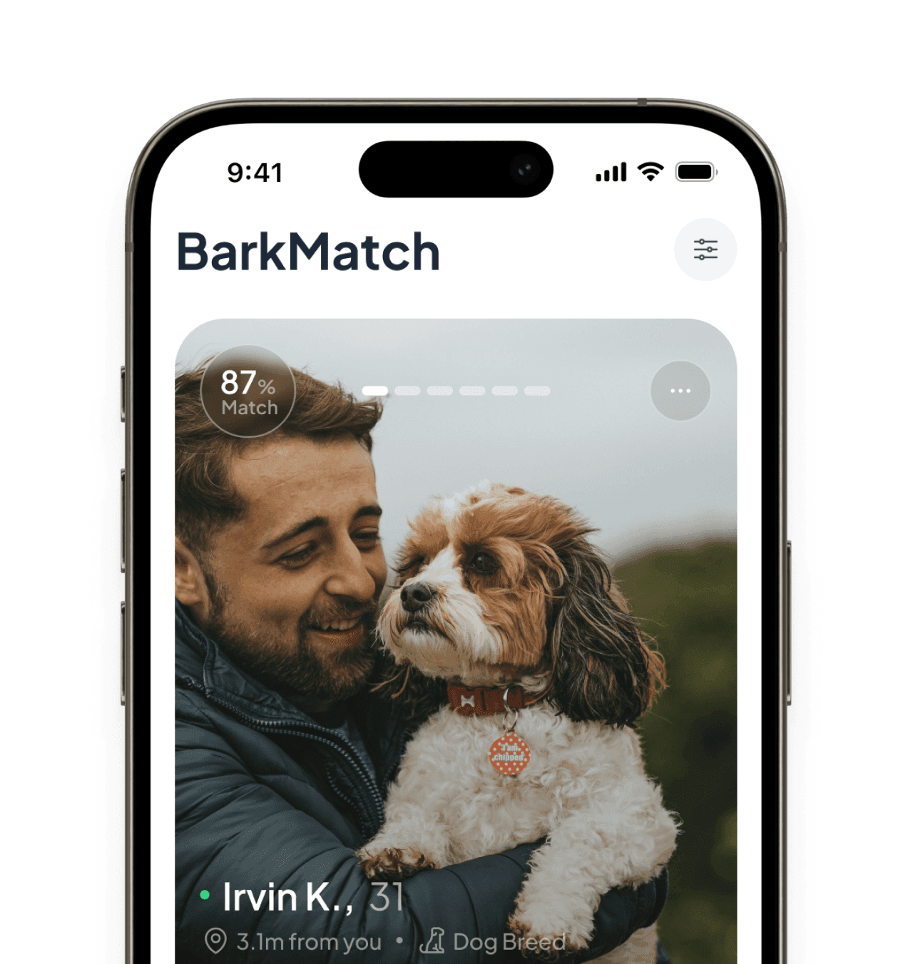 GoFetch BarkMatch phone