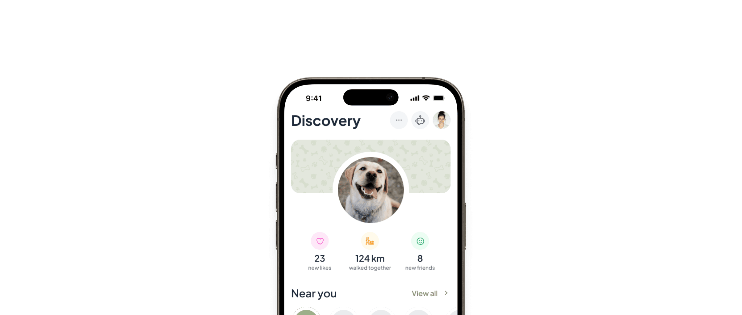 GoFetch Discovery screen